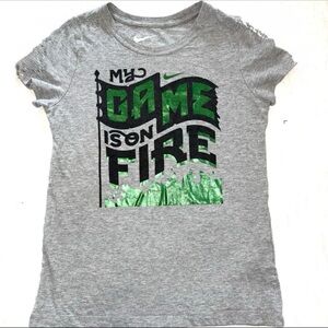 Nike Gray T-Shirt with White Logo